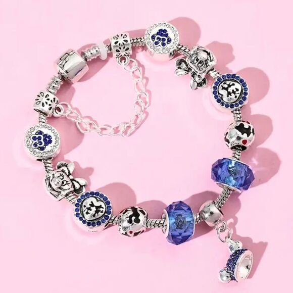 Disney Mickey Minnie Mouse Charm Bracelet - Picture 3 of 5